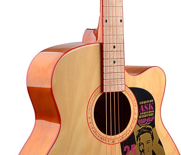 artwork red line binding student acoustic guitar (2)